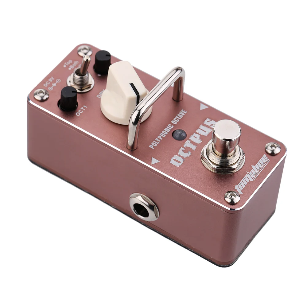 AROMA AOS-3 Octpus Polyphonic Octave Electric Guitar Effect Pedal Mini Single with True Bypass guitar accessories parts |