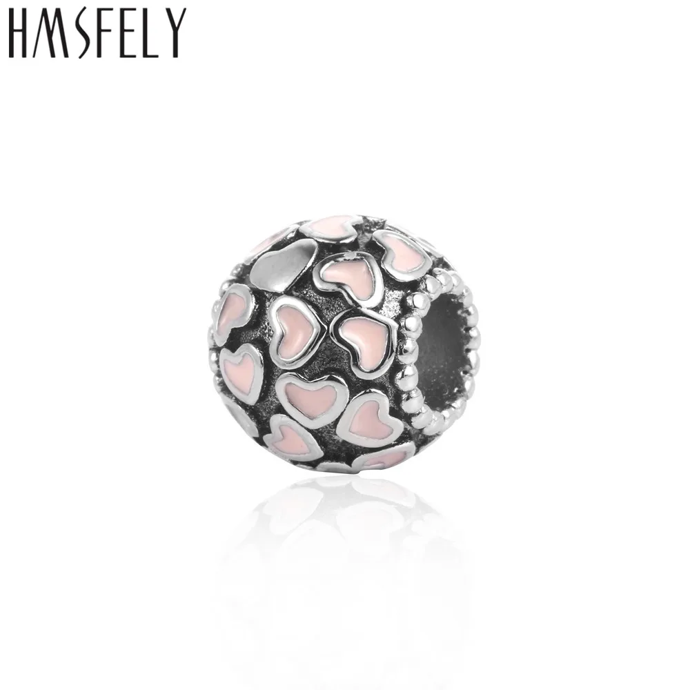 HMSFELY 316l бусины из нержавеющей стали с большим отверстием в форме шара аксессуары