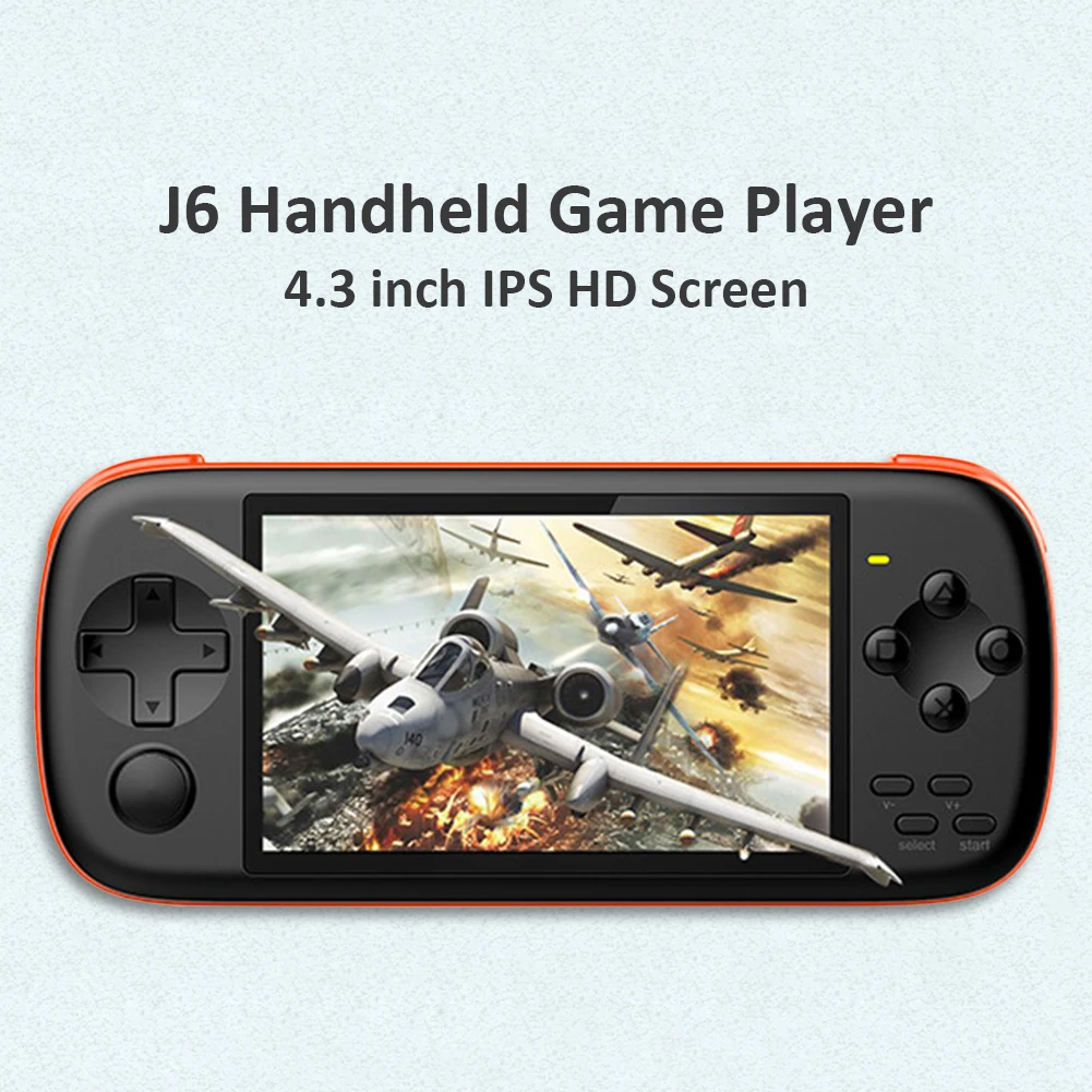 

Powkiddy J6 Handheld Game Console MP5 Player Built-in 2000 Games 16GB TF Card Adults Handheld Mini Gaming Player