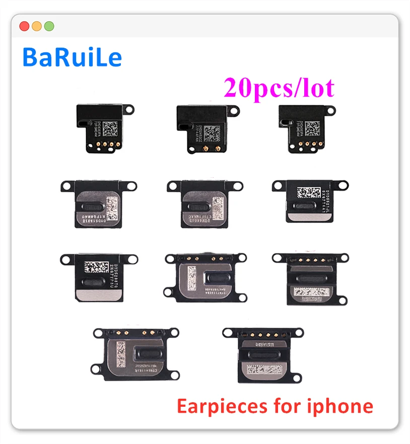 BaRuiLe 20 шт. наушники Динамик гибкий кабель для iPhone 6 6S 7 8 Plus 5 5S 5C детали|Шлейфы