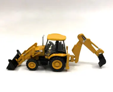JCB 3CX-4T 1: 87 Ho Масштаб Модель поезда песок плиты Инженерная сцена автомобиль сплав игрушка изысканный моделирование украшения коллекция - Цвет: JCB 3CX-4T