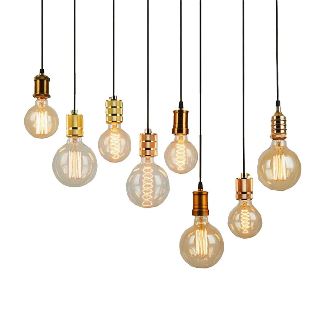 

Промышленный светильник в стиле лофт, подвесной светильник Эдисона, патрон E27, винтажный подвесной светильник для дома, светильник, подвесной светильник s