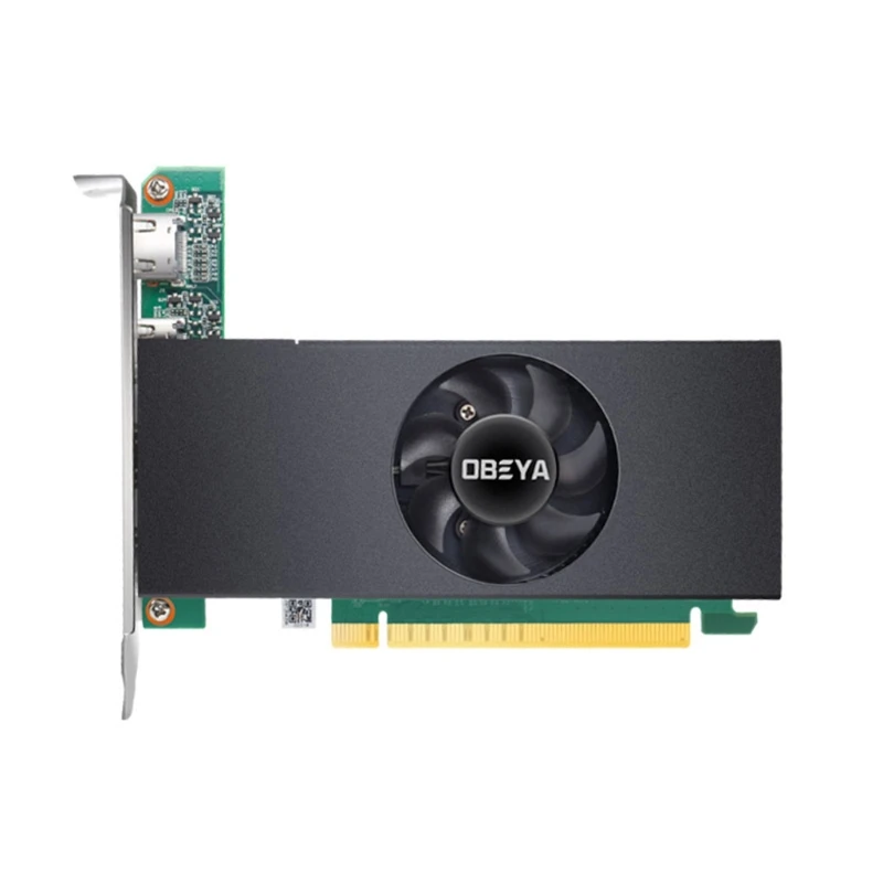 

Четырехэкранная видеокарта OBEYA GT730 2G 4H 4xhdmi-совместимая мультиэкранная графическая карта GPU, специальное программное обеспечение