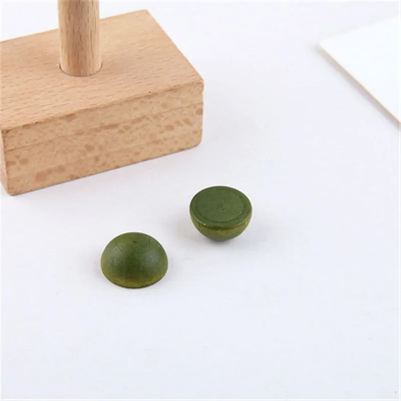 10 шт. Новые Модные Простые геометрические серьги из цельного дерева полигон