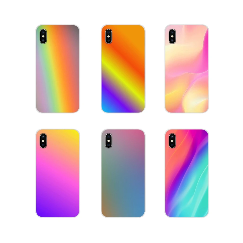 Для Xiaomi Mi4 Mi5 Mi5S Mi6 Mi A1 A2 A3 5X 6X 8 CC 9 T Lite SE Pro градиентные радужные аксессуары чехлы для