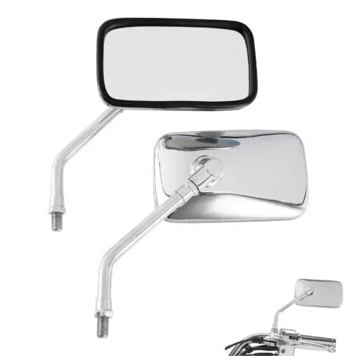 Прямоугольные боковые зеркала заднего вида для мотоцикла YAMAHA XV1100 XVS1300 400 DS400 XV1900