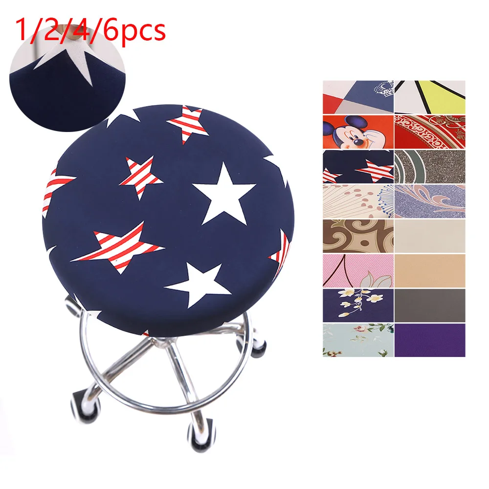 2019 круглый чехол для стула эластичный сиденья домашний кресла Круглый Барный