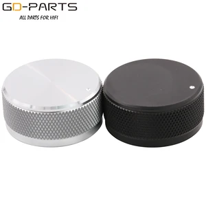 Серебристая, полностью алюминиевая ручка управления громкостью 35x16 мм для усилителя, вращающегося, DAC радио, CD, DVD-плеера, 1 шт.