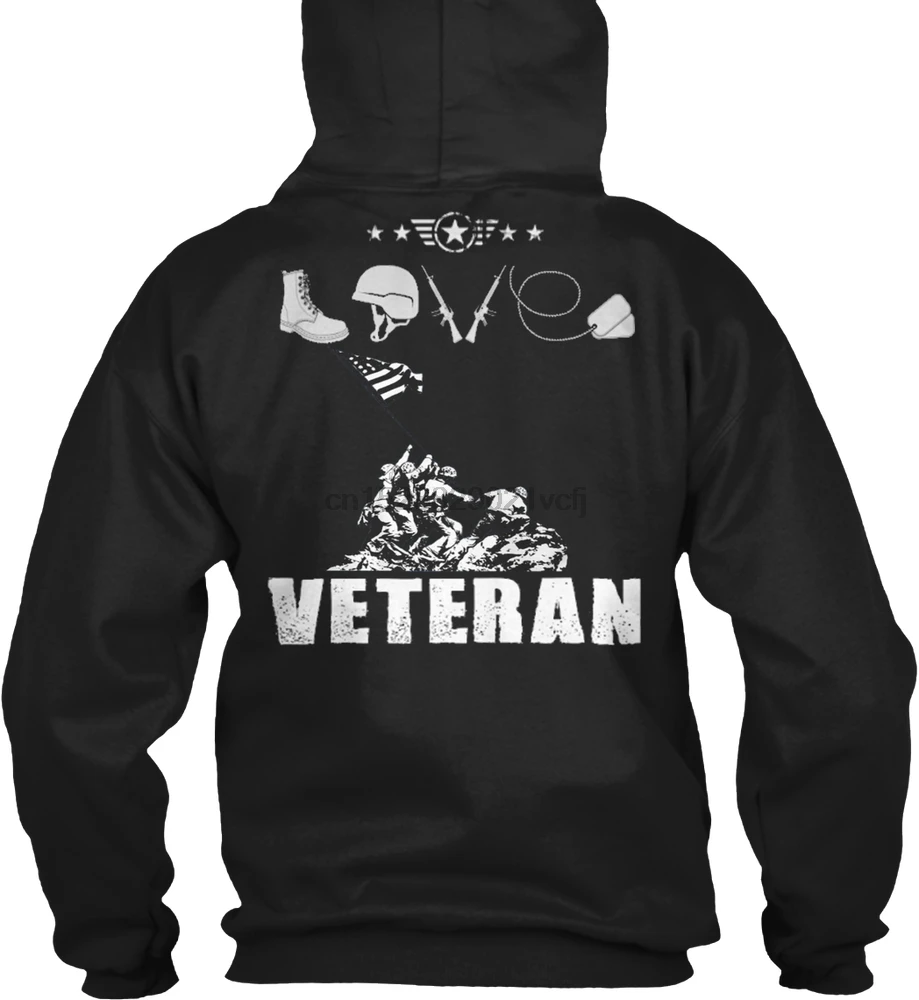 Men Hoodie long sleeve Veteran Soldier Military Army(256) Women Streetwear| |
