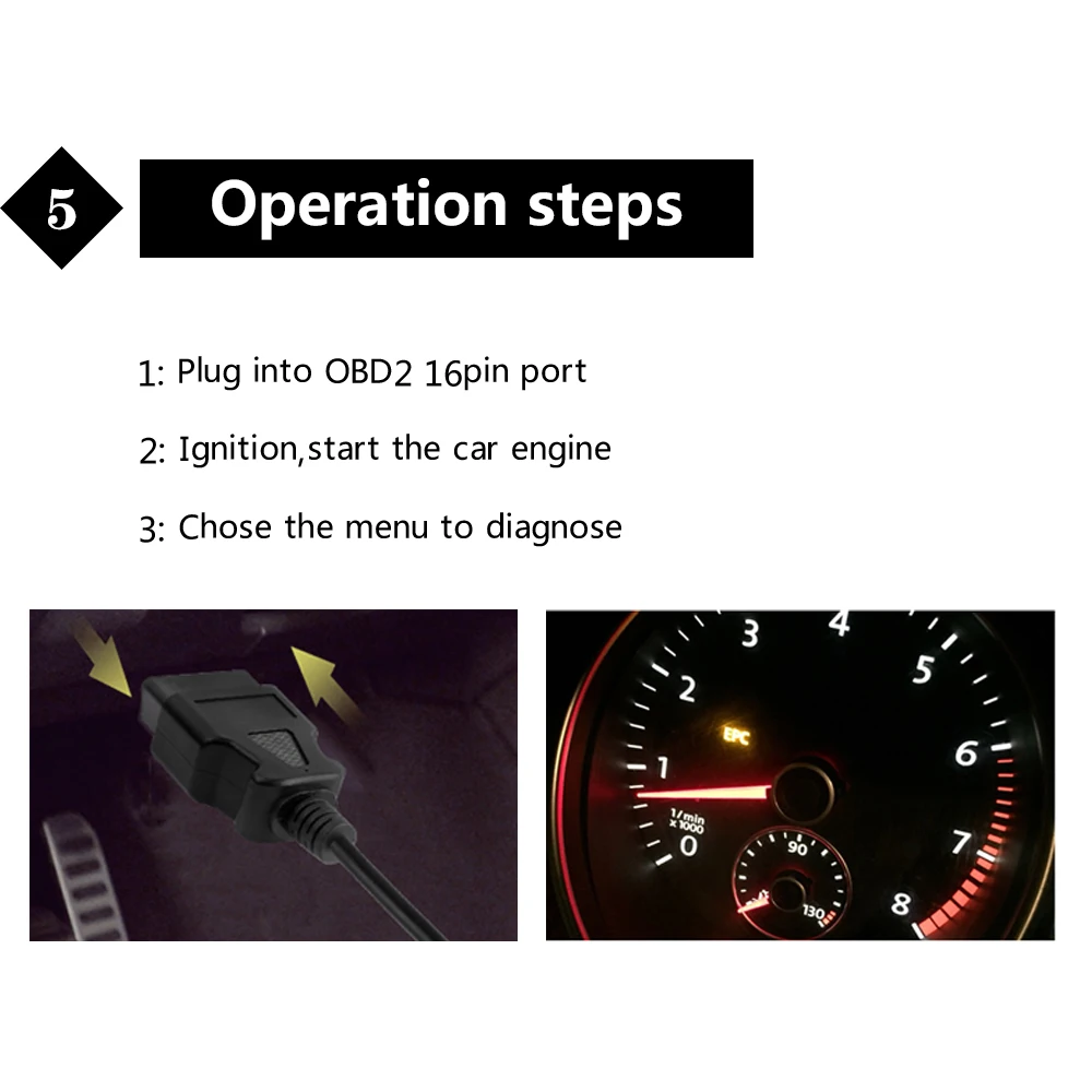 Om127 OBD OBD2 автомобильный диагностический инструмент считыватель кодов ошибок