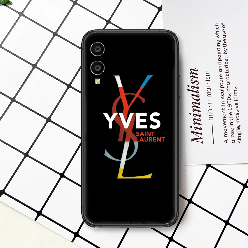 

French Luxury Brand Y-YSLS Phone Case For HUAWEI Honor Nova 5 7 8 9 10 20 30 A C T I X Lite Pro black Waterproof Pretty Hoesjes