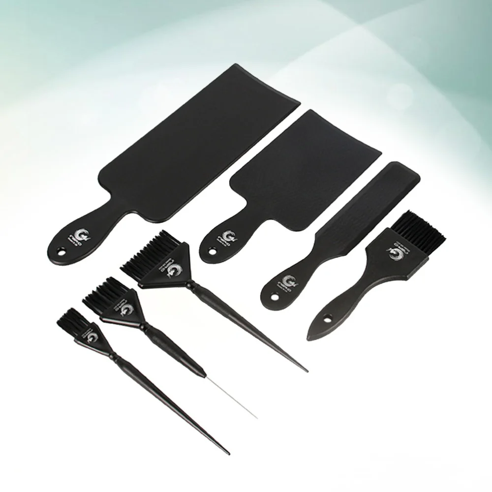

1 Set Hair Beauty Tool Kit Hair Dying Board Hair Dye Brush Dye Drawing Board Hair Stain Tool Kit for Salon Home Use Black