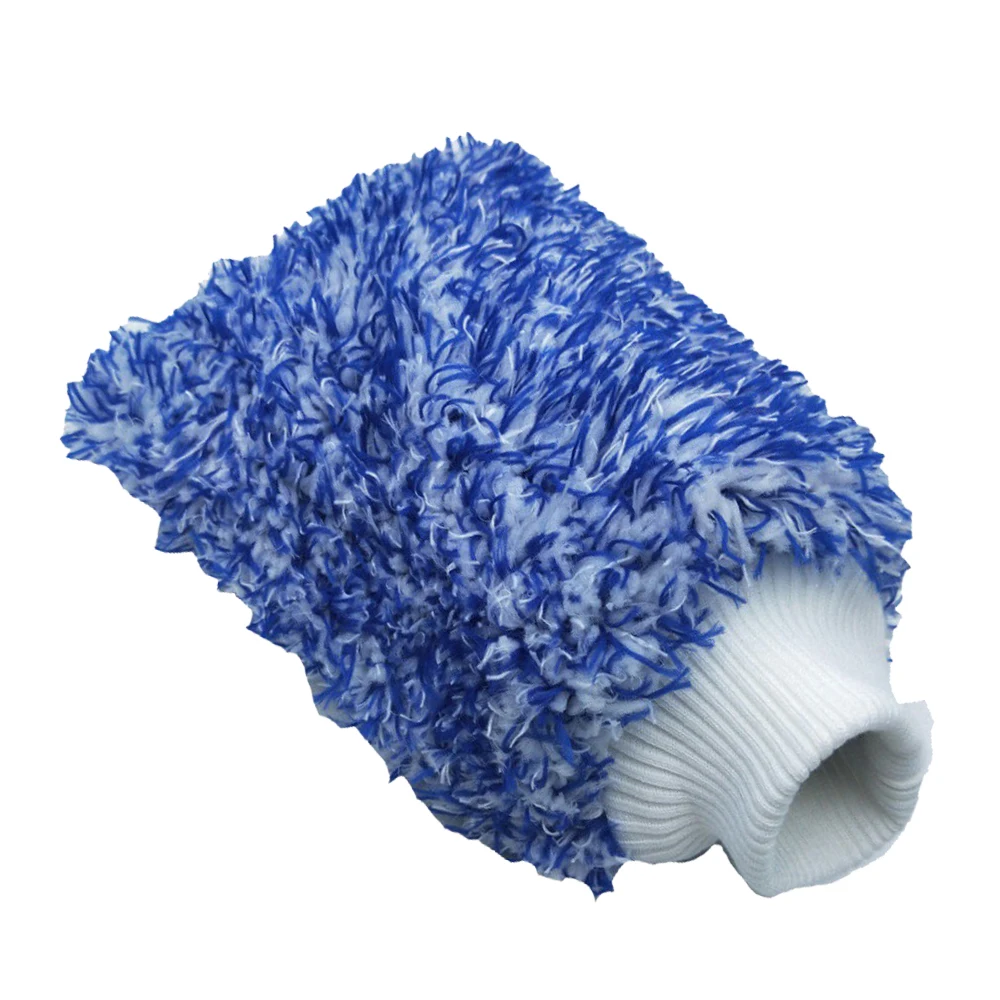 Перчатка для мытья машины ультра мягкая варежка автомобиля легко сушить высокая