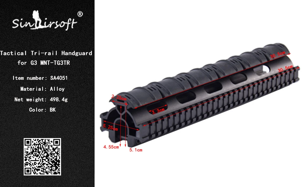 G3 Tactical Tri-Rail Handguard system Fit HK G3, PTR 91, CETME Охотничьи Аксессуары для страйкбола съемки конкурса