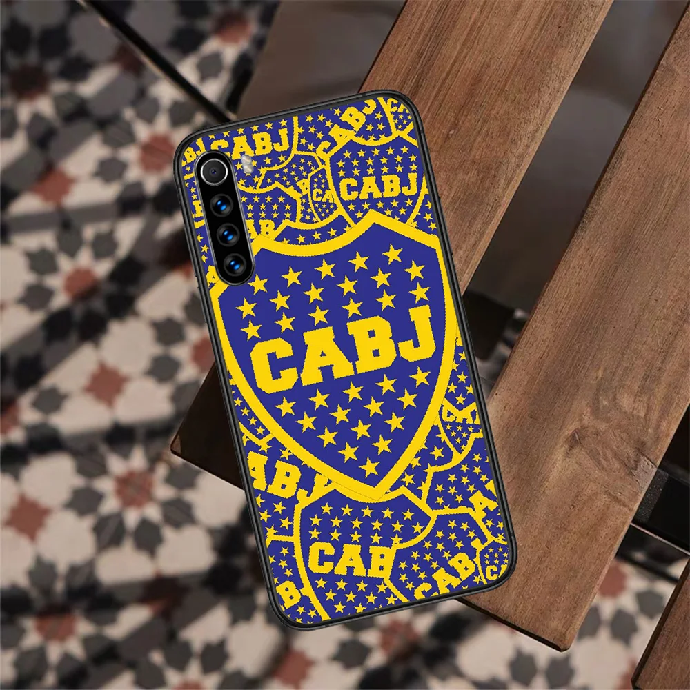 

Boca Juniors Soccer Phone Case For XIAOMI Redmi Note 9 8 7 6 S A 10 A T S PRO K40 black Funda 3D Etui Tpu Cell Luxury Back