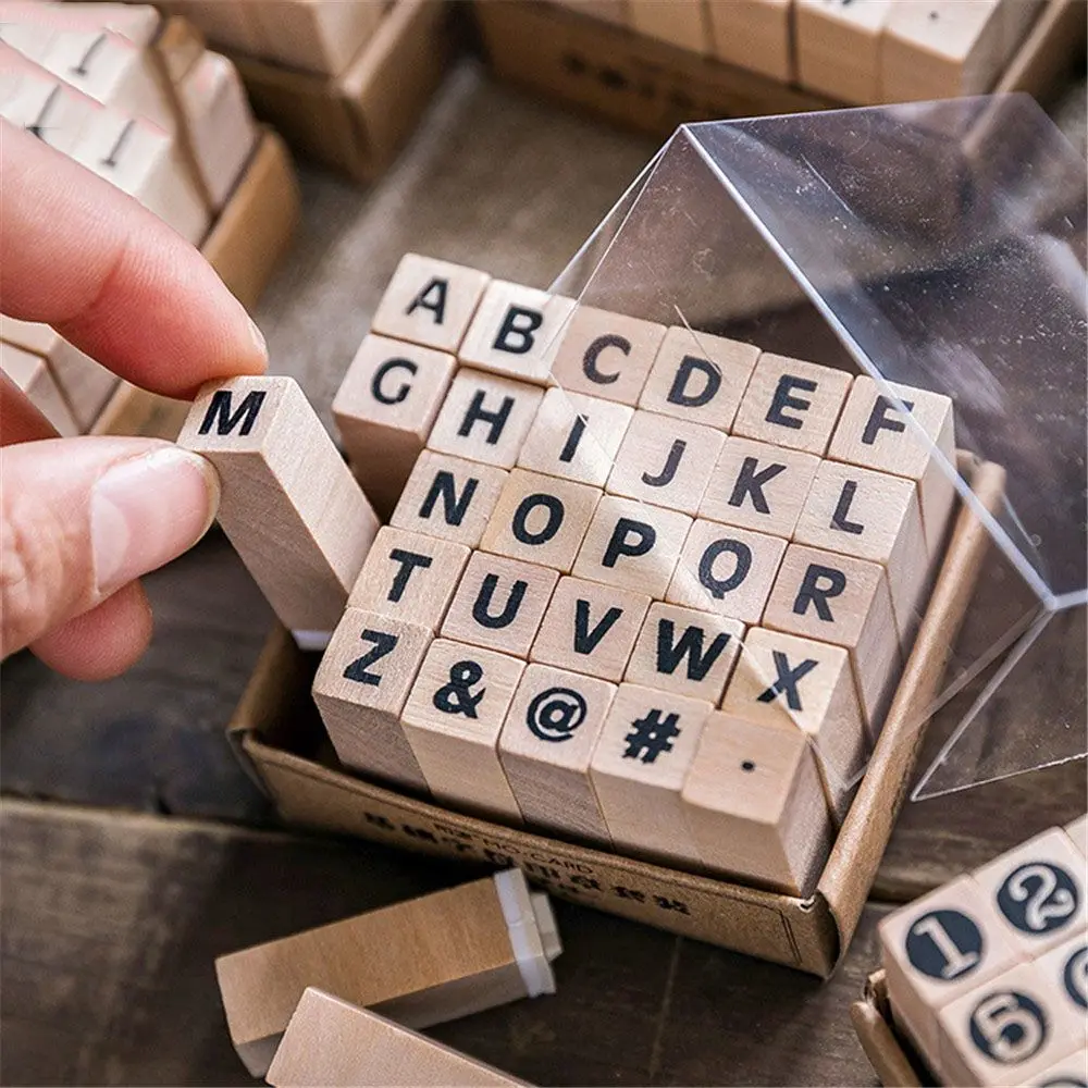 12 30 шт винтажный базовый цифровой штамп с персонажем милые канцелярские