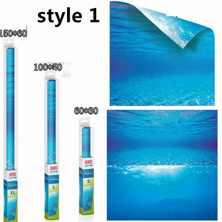 Juwel двустороннее украшение для аквариума река рок море зеленый фон картина