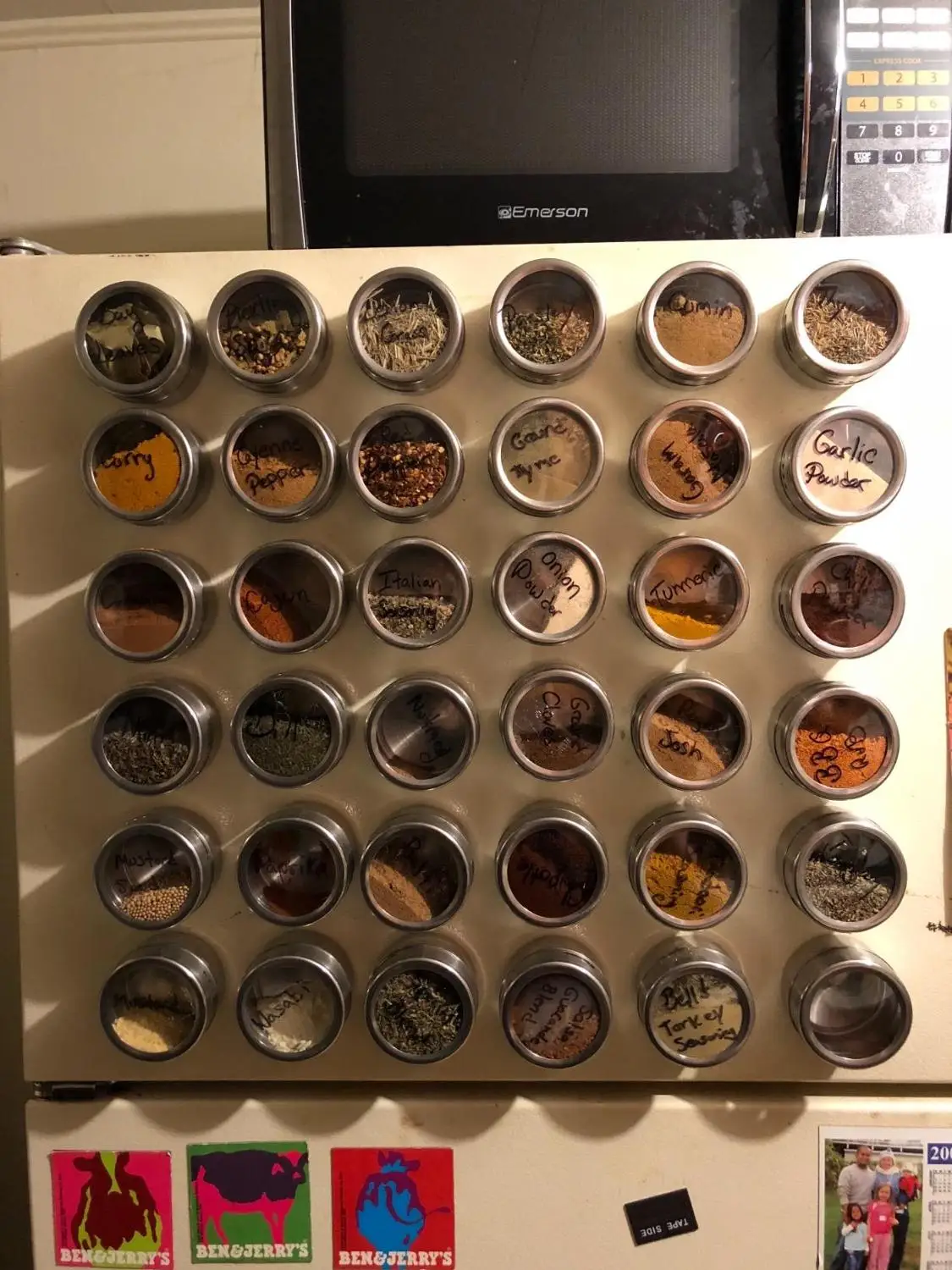 6 магнитных банок для специй контейнерные контейнеры (6 шт. в комплекте) двойного