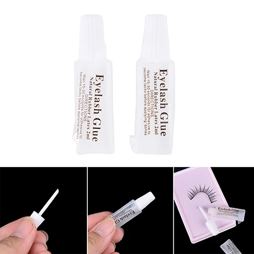 15 г 2 шт белые портативные накладные ресницы клей образец | Красота и здоровье
