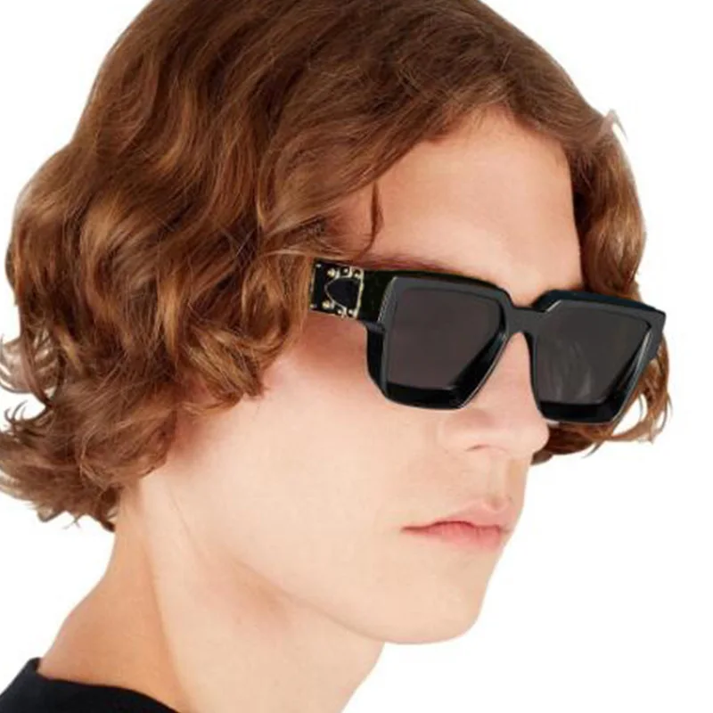 Солнцезащитные очки в стиле ретро для мужчин и женщин квадратные Роскошные