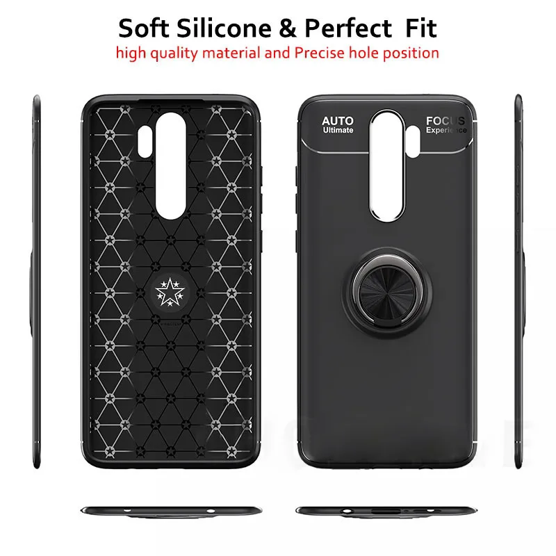 3-в-1 защитное стекло + магнитное кольцо чехлы на Redmi-Note-8-Pro камера объектив пленка