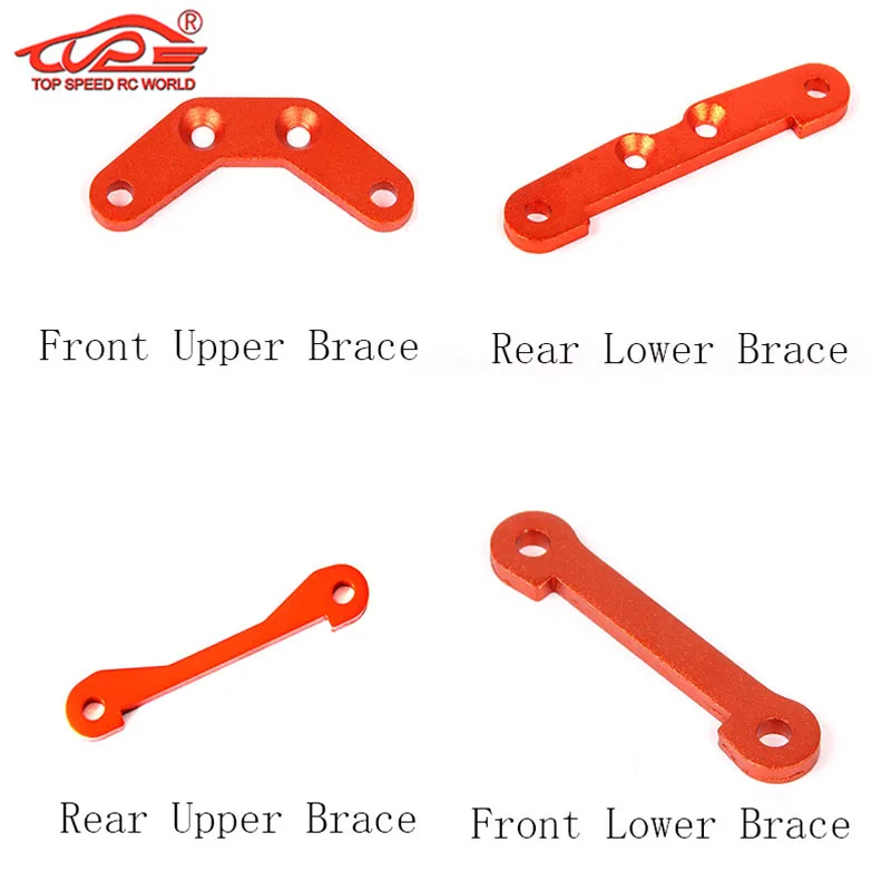 

Metal Front or Rear Upper or Lower Brace Bracket Set for 1/5 HPI Rofun Baha KM ROVAN BAJA 5B 5T 5SC Rc Car Truck Upgrade Parts