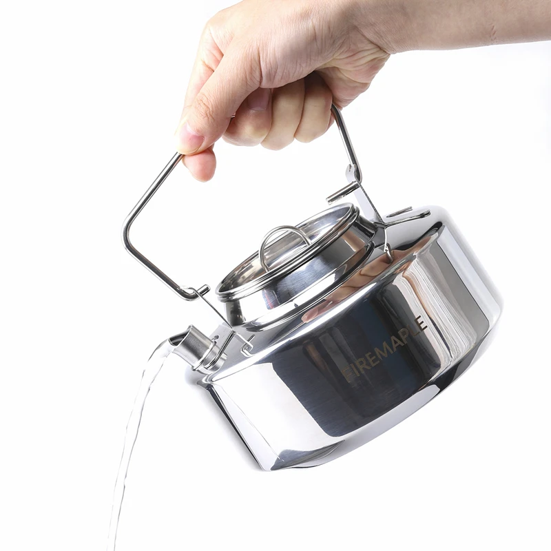 Fire Maple Antarcti Stainless Steel Backpacking Camping Kettle Bushcraft Gear Outdoor Durable Teapot High Quality S304 0.8L 295g