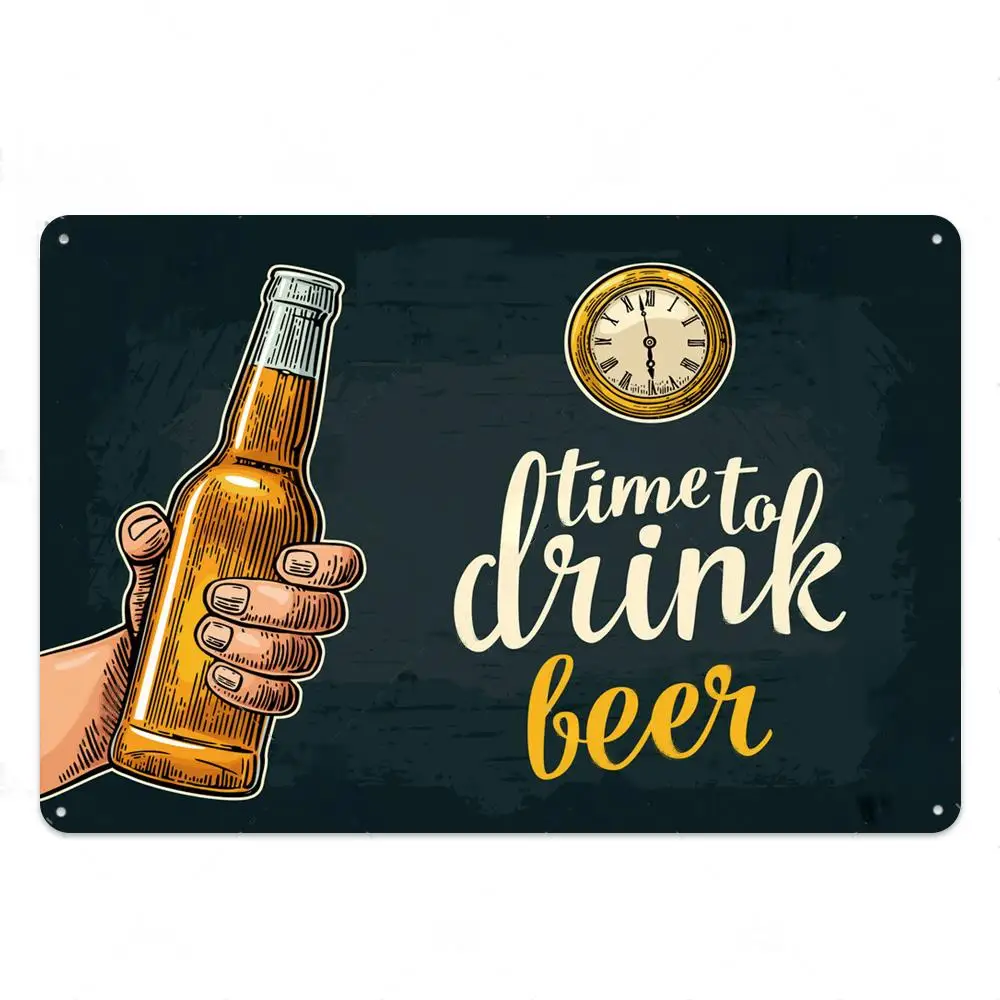 

Beer Metal Sign Vintage Lets Have a Drink Bar Club Decoration Posters Pub Club Bar Wall Art Prints Tin Sign Plate