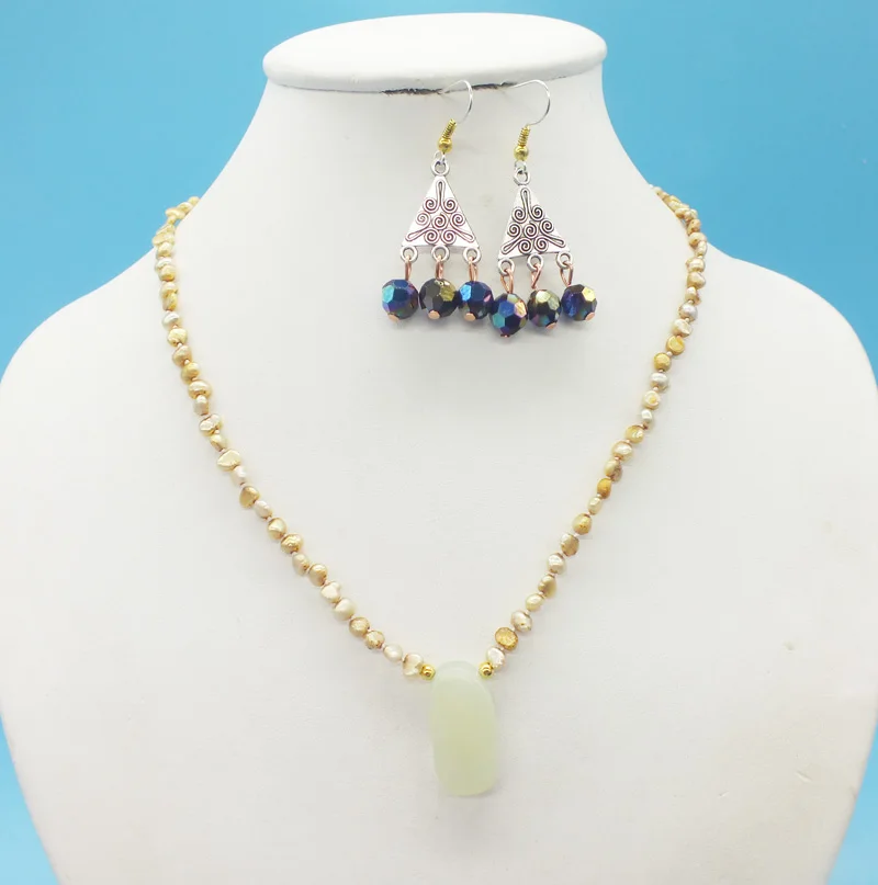 Акция! Ожерелье из натурального барочного жемчуга 3 мм 18 дюймов |