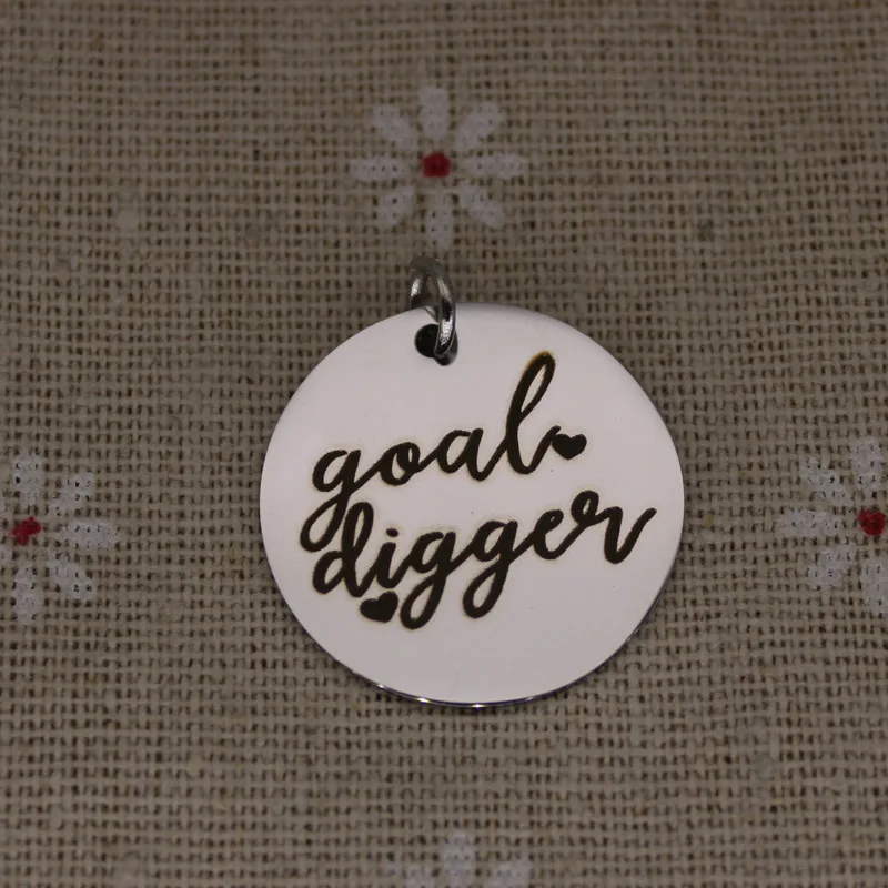 Очаровательные Подвески с лазерной гравировкой подвески из нержавеющей стали