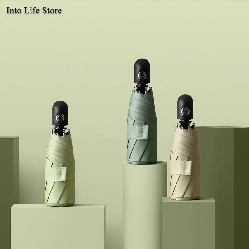 

Ladies Automatic Sun UV Umbrella Rain Women Creative Mini Clear Umbrella Beach Pink Parasols Luxury Designer Umbrellas Gift Idea