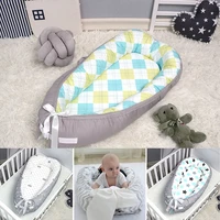 8055cm portable bionic bed toddler cotton cradle bassinet bumper foldable sleeper babynest for newborn travel bed baby bumper