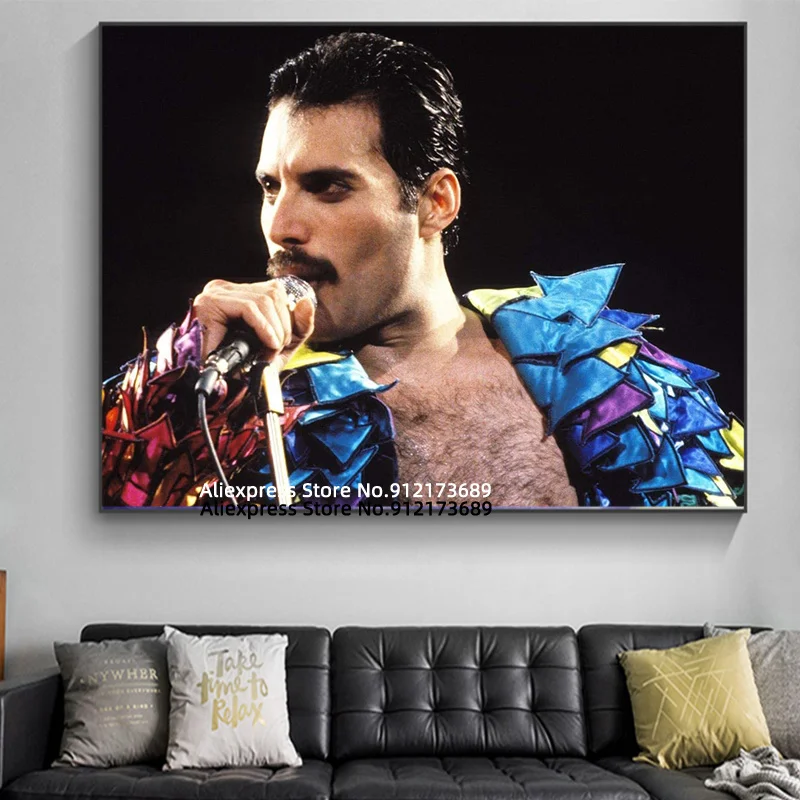 Богемная Рапсодия Фредди Меркьюри Queen Band рок-музыка звезды плакаты и принты холст