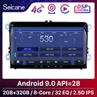 Seicane Android 9,0 RDS DSP IPS 8-ядерный 9-дюймовый автомобильный радиоприемник GPS мультимедиа плеер для VWVolkswagenГольфTiguanPassat b6 b5 Carplay
