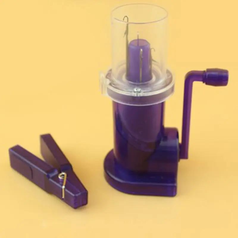 

Weaver Knitter Blue Sewing Tool Knitting Mill Machine Mini Hand-operated Weaver Knitting for DIY Knitting Spool Knitter