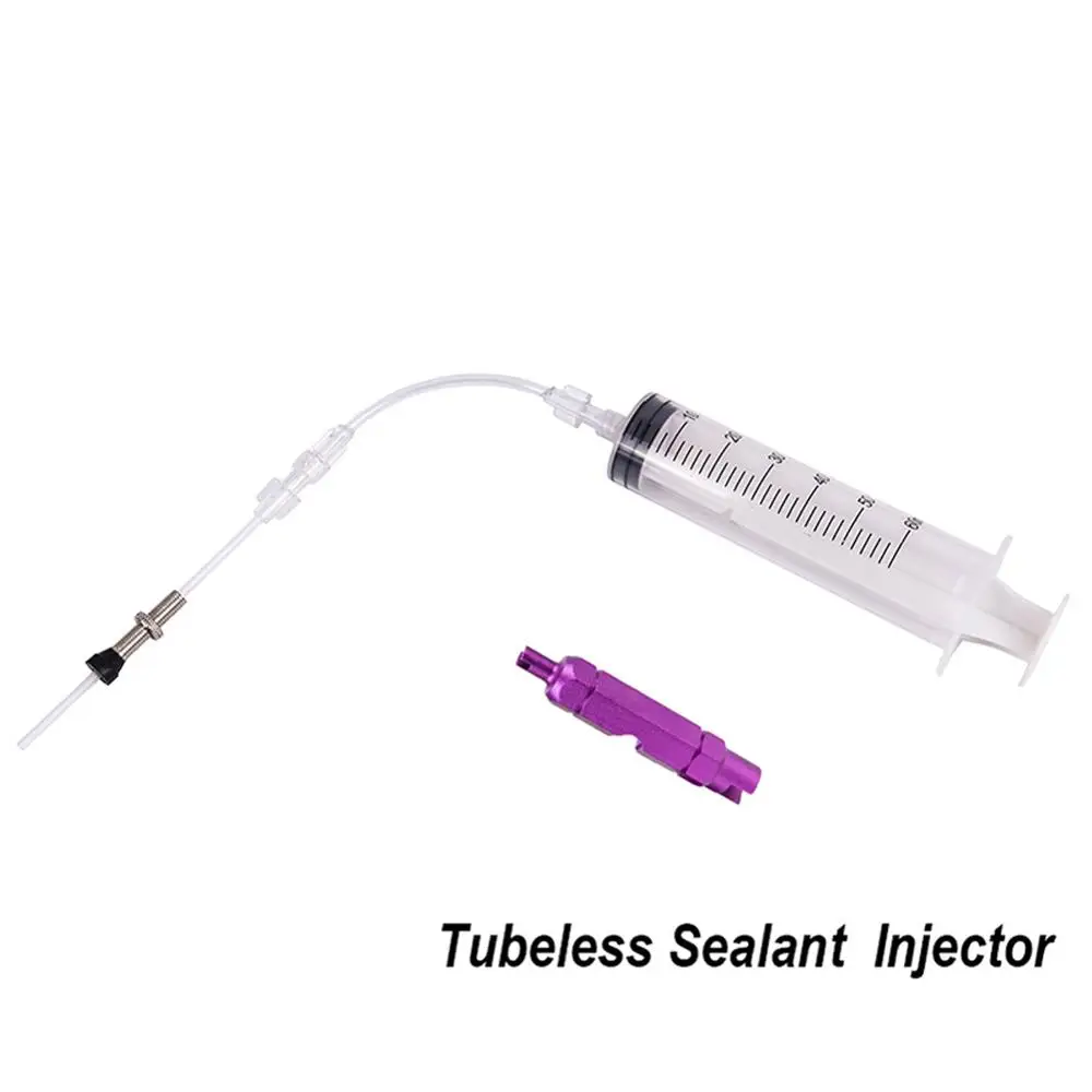 Бескамерный герметик инжектор Набор для MTB дорожный велосипед бескамерные шины