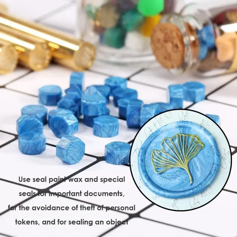 100 шт восьмиугольник винтажный уплотнительный воск в гранулах печать штамп бисер
