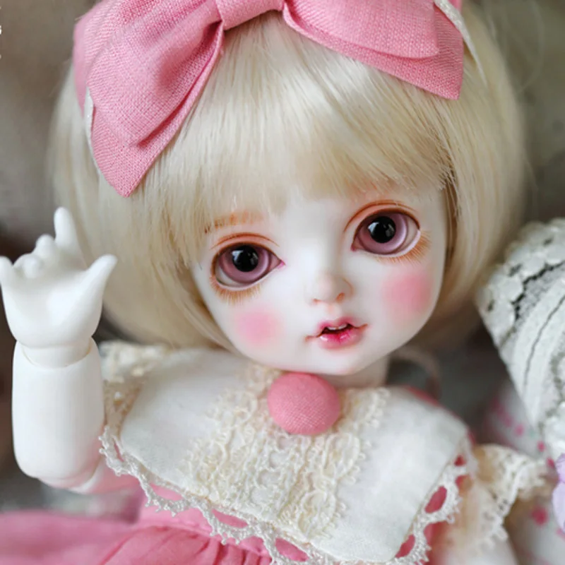 Шарнирная кукла 1/8 BJD / SD BB милая с свободными глазами для маленькой девочки