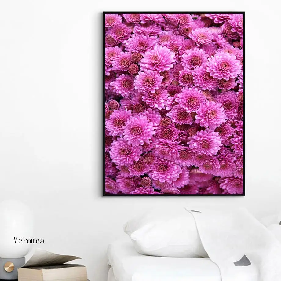 

Red Yellow Chrysanthemum Home Decor Canvas Painting Flower Wall Art Posters and Prints Modular Pictures for Living Room Deco