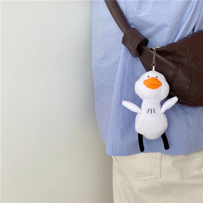 Милые плюшевые подвески для кукол и сумок прочные Индивидуальные белые брелоки