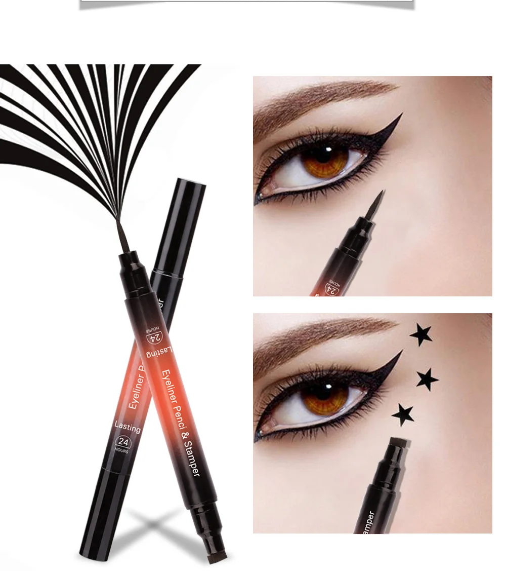 Водостойкая Подводка для глаз LULAA стойкая Мягкая Черная косметическая подводка