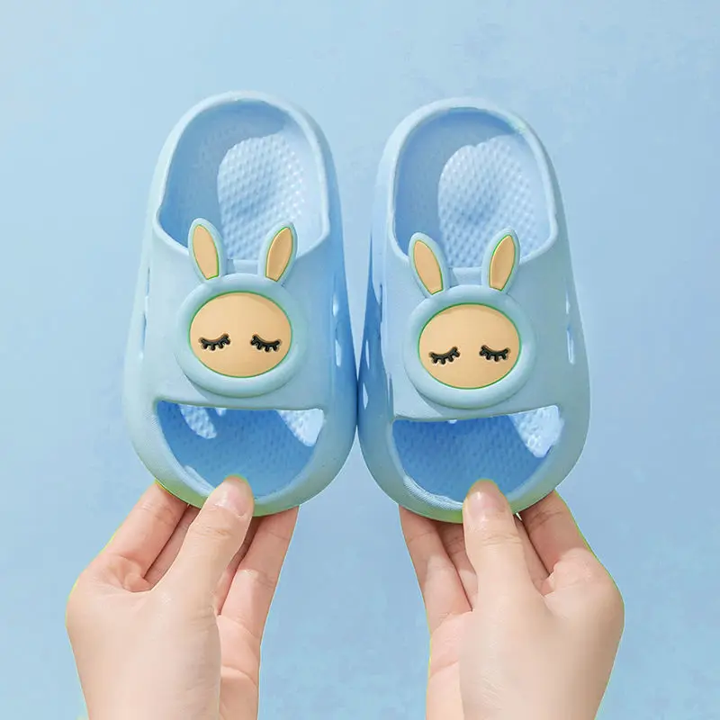 

NYCOOL Kids Slippers Cartoon Baby Shoes Thick Sole EVA Soft Boys Girls Children's Sandals Non-slip Bath Flip Flops Summer Beach