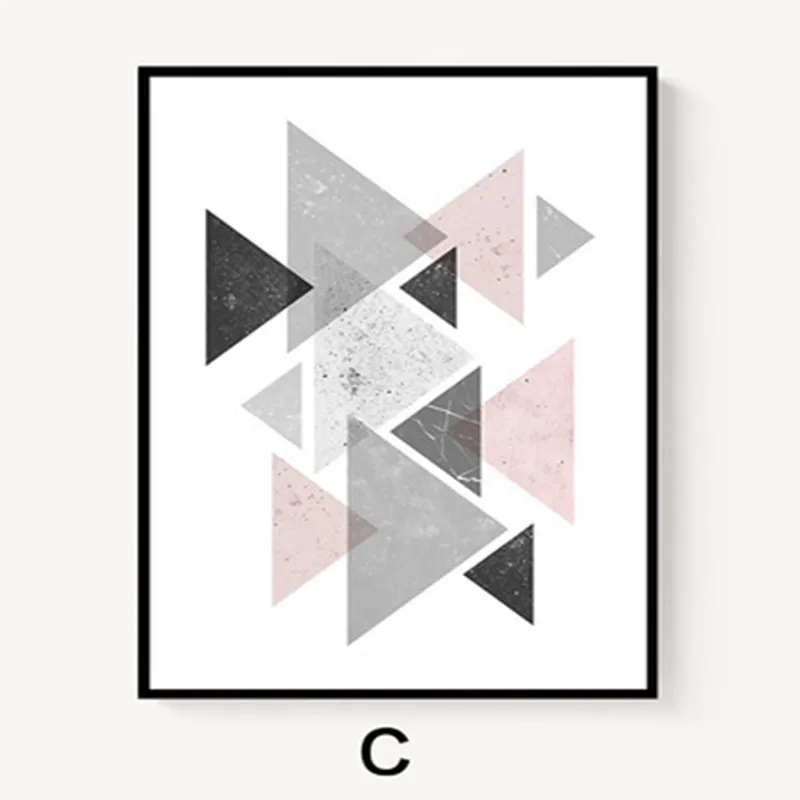 

Abstract Modern Living Room Decoration Painting Geometric Pattern Nordic Wall Arts Bedroom Mural Drawing Posters Prints Decor