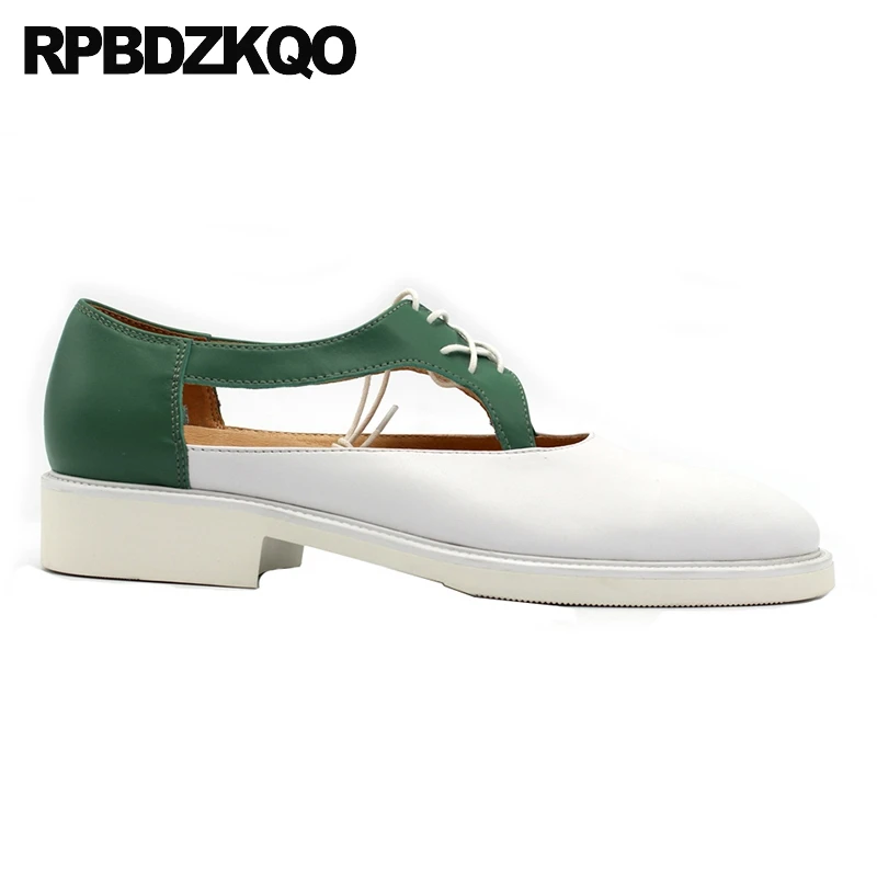 Туфли-оксфорды мужские из натуральной кожи дышащие с вырезами на резиновой