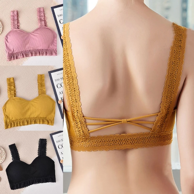 

Женский сексуальный кружевной бюстгальтер без косточек с широкими бретельками и открытой спиной однотонный бюстгальтер нижнее белье