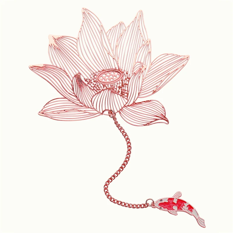 1 шт. металлическая Закладка книжка в форме лотоса| |