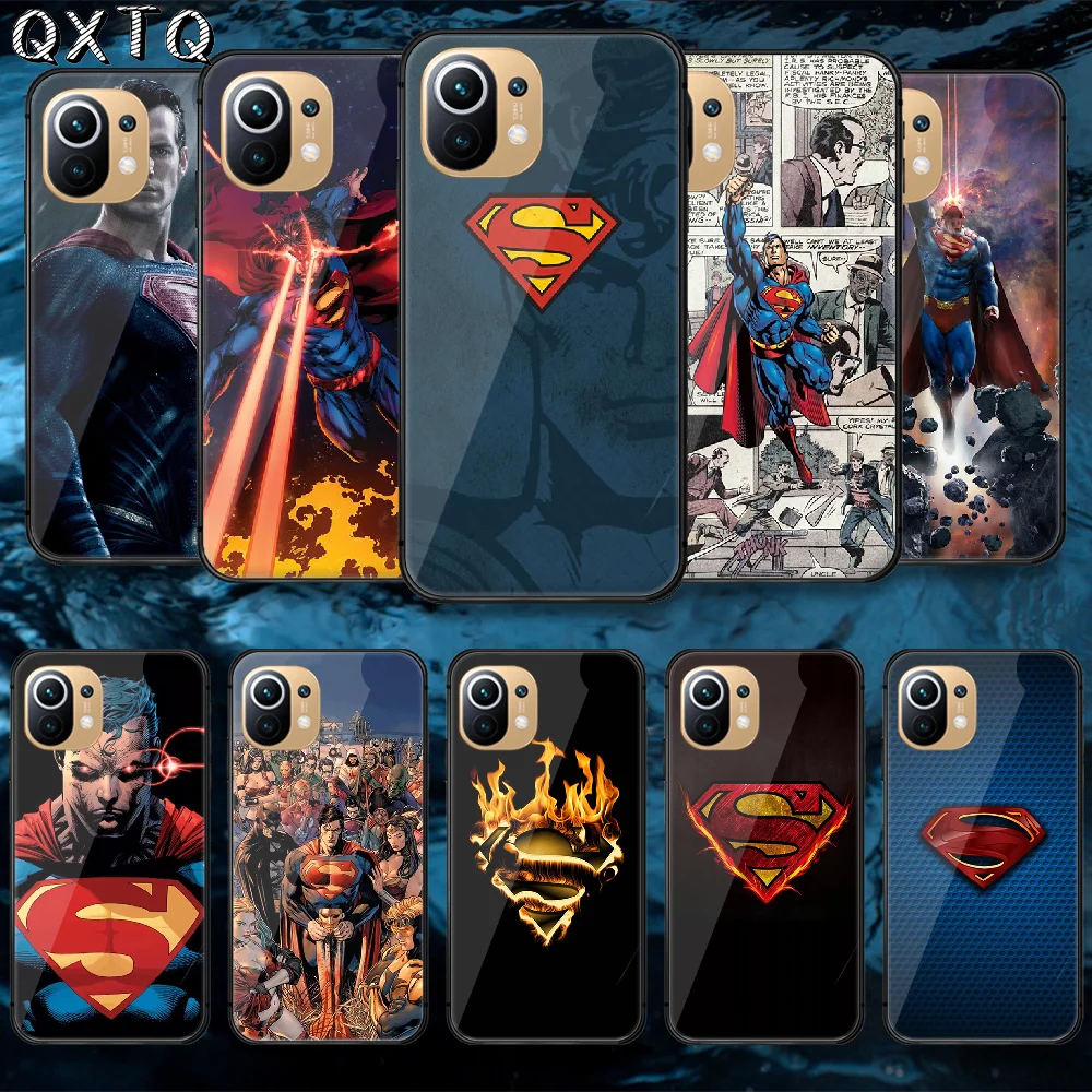 

Super Hero Man Tempered Glass Phone Case Cover For Xiaomi Mi Poco F2 F3 X3 Nfc A3 8 9 10 11 T Pro Lite Ultra