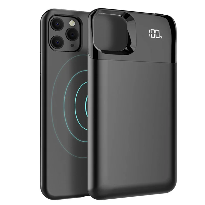 

Тонкое Беспроводное зарядное устройство, корпус для iPhone 11 Pro Max, блок питания для телефона 2 в 1, отдельный корпус для задней зарядки iPhone 11