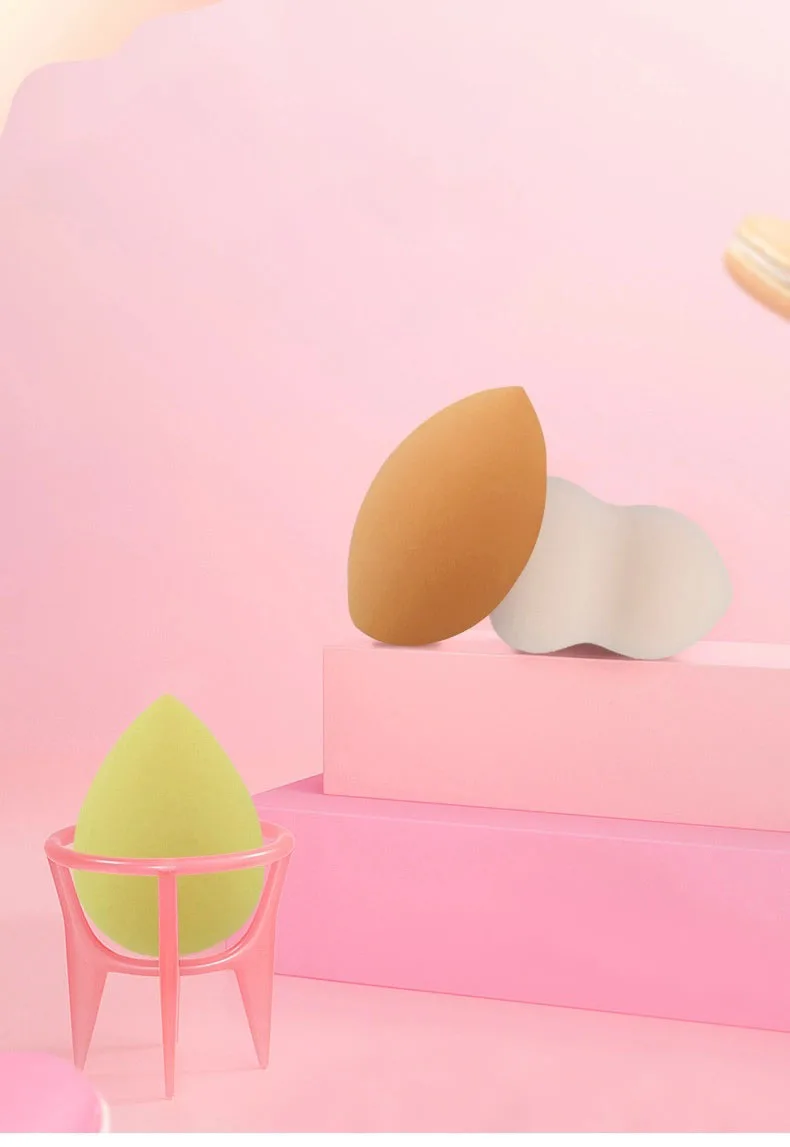 

Cosmetic Puff Makeup Sponge 4pcs Mix-Color Blender with Storage Box Foundation Powder Beauty Tools Women
