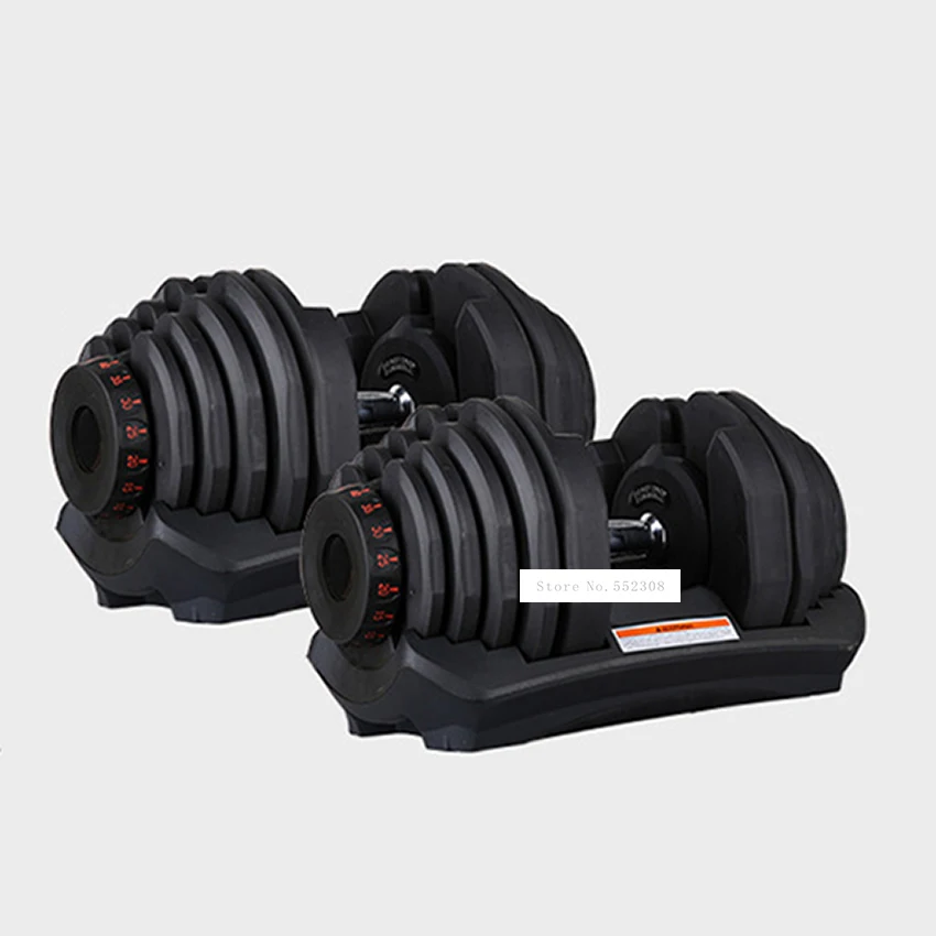 1090 10-90 Pounds Home Adjustable Dumbbell Silicon Steel Sheet Plastic Fast Automatic Adjustment Weight Lifting Indoor Fitness | Спорт и